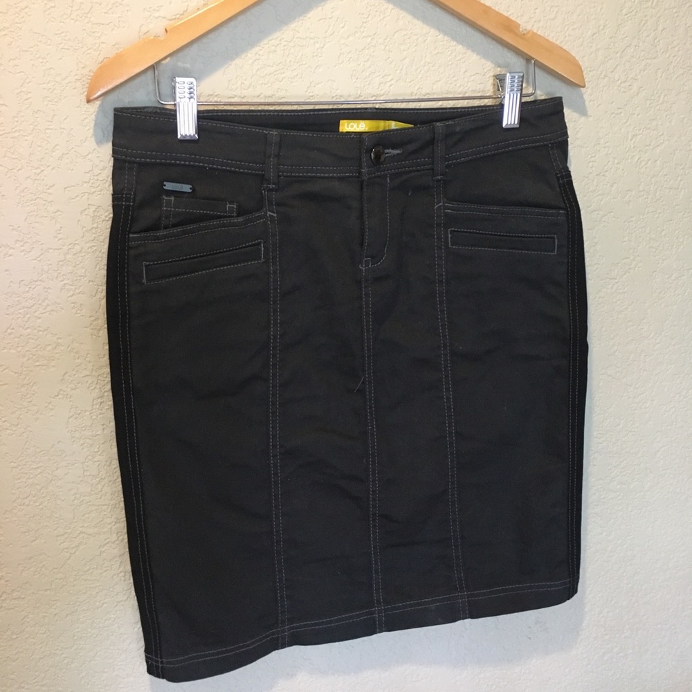 LOLE denim & stretch skirt